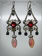 RTS - Gothic, Opal and tanzanite Victorian Love-bird earrings - Costume - thumbnail 4
