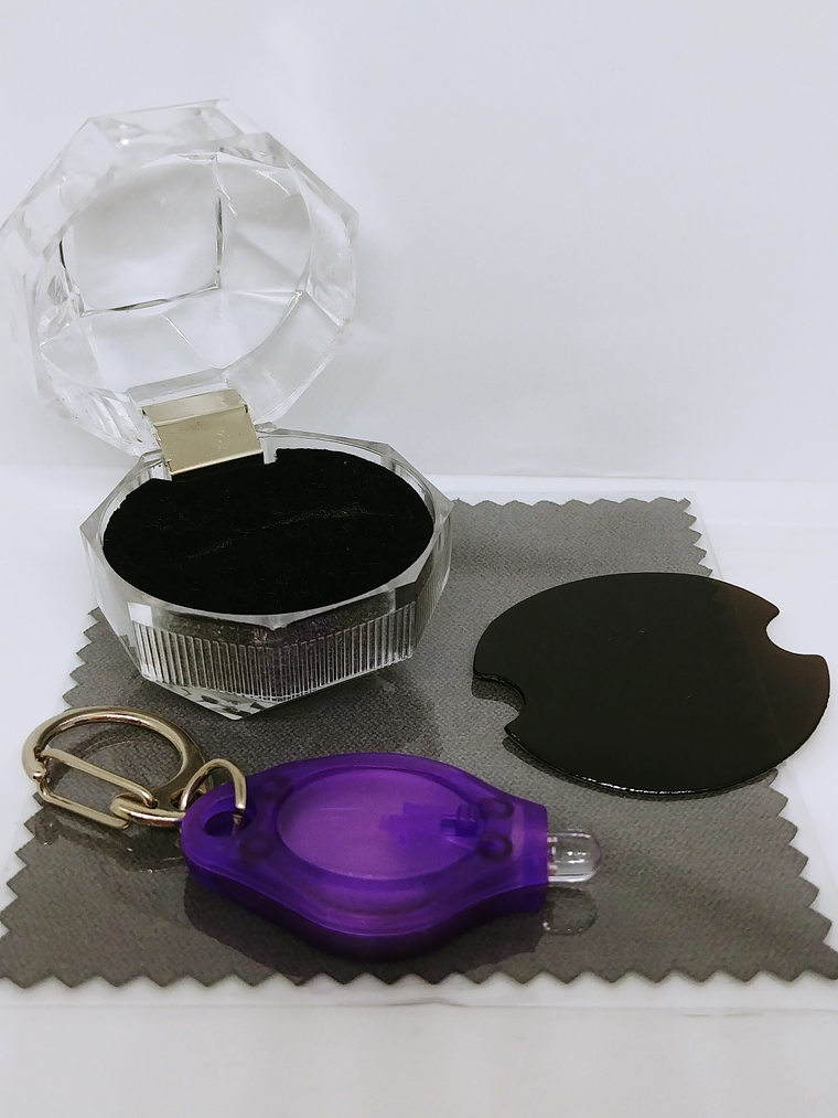 RTS Sz 6 ☢ Woodland branches and blossoms, vintage UG glass & Cz ring - Sterling  5