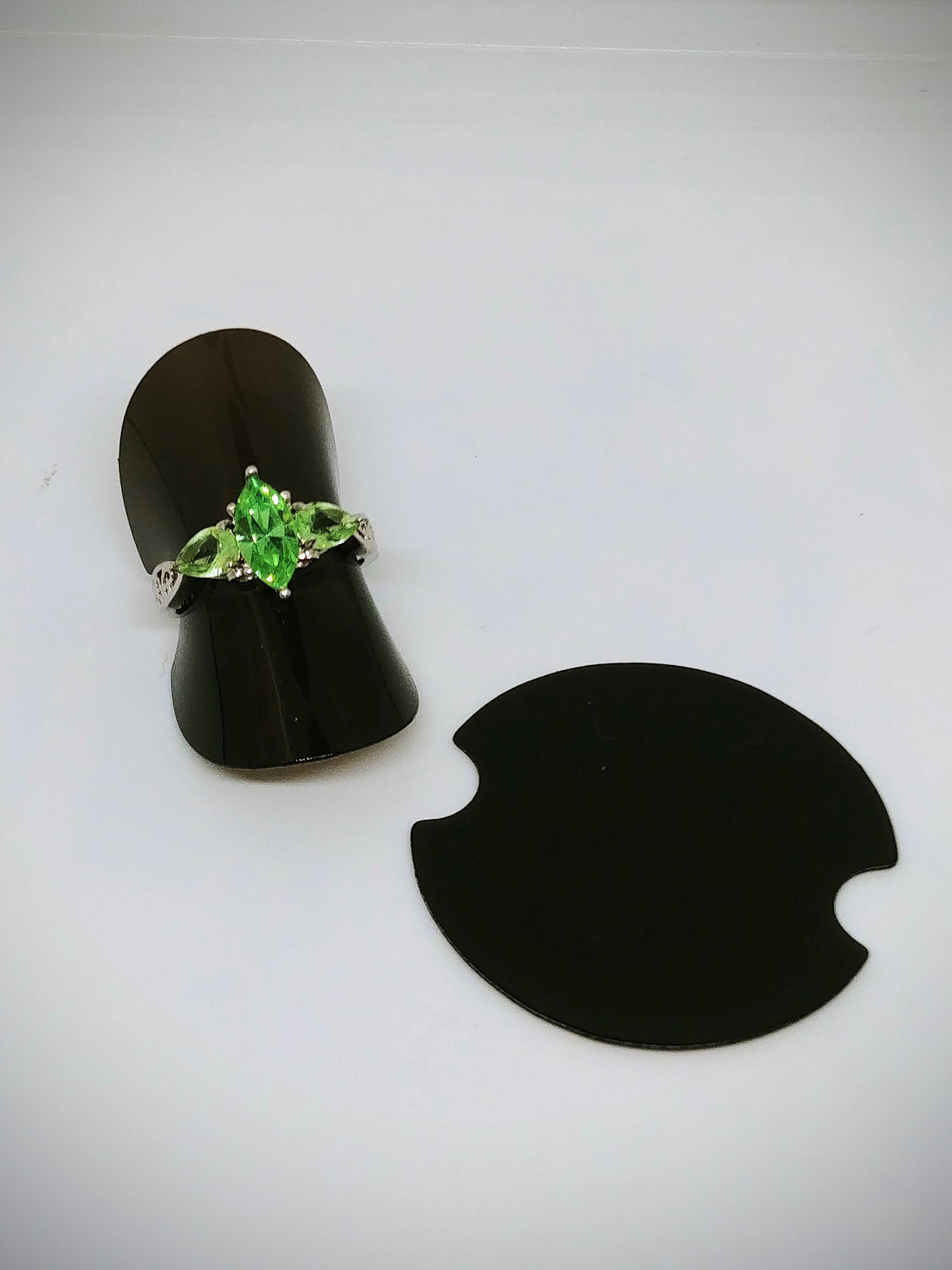 MTO - 2.75ct ☢  Art Deco style, Princess cut Vaseline UG ring - Sterling 8