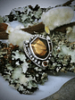 MTO - Labradorite & yellow tourmaline shield shape pendant - Sterling - thumbnail 4