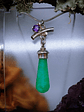 Chrysoprase and Amethyst drop necklace - thumbnail 2