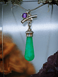 Chrysoprase and Amethyst drop necklace - thumbnail 3