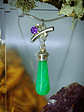 Chrysoprase and Amethyst drop necklace - thumbnail 5