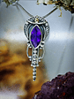 MTO - Sterling and Gold, Boho style African amethyst pendant - Video -  Private collection - thumbnail 1