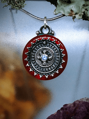 MTO - Boho style Carnelian and Tanzanite necklace - Sterling