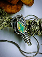 MTO - Stunning and small, Boho style Opal necklace - Sterling  - thumbnail 1