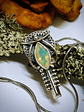 MTO - Stunning and small, Boho style Opal necklace - Sterling  - thumbnail 2