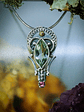 MTO - Boho style Prasiolite,pink tourmaline, sterling and gold necklace - Sterling - thumbnail 3