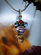 MTO - Dainty Sterling, Amethyst and blue moonstone pendant - Private collection - thumbnail 2