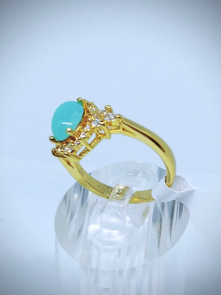 24tcw ☢ Vintage green Opaline UG glass Necklace, earrings, ring and bracelet Set - Costume 9