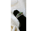 Opal and Chrome diopside sterling silver ring - SOLD Private collection