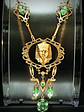 Gold plated Brass - Fabulous Art Deco inspired Egyptian revival UG glass set - thumbnail 3