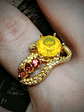 2.06tcw ☢ vintage Yellow opal and pink UG glass, Octopus tentacle - SOLD Private collection - thumbnail 4
