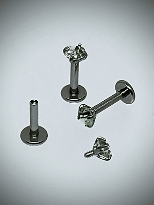 Piercing ☢ 6mm internally threaded Uranium glass posts - Labret, targus, medusa, Monroe  Pink/Green/Vaseline