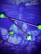 Piercing ☢  Green UG glass 38mm Industrial piercing/bar - thumbnail 3