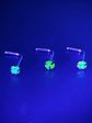 Piercing ☢ 21g Uranium glass L shaped nose piercing - 2.5mm stone - Pink/Green/Opal  - thumbnail 3