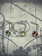 Piercing ☢ 21g Uranium glass L shaped nose piercing - 3mm stone - Pink/Green/Vaseline - thumbnail 2