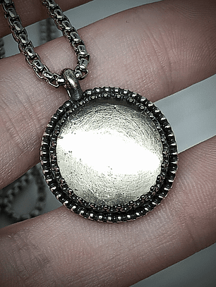 MTO ☢ Vintage classic, Sterling silver old Vaseline UG necklace or ring -  Sterling 