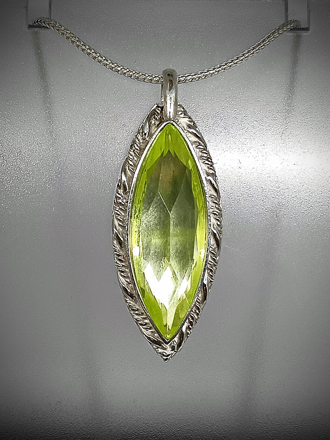 SS - ☢  Sterling silver UG Vaseline necklace - Cremation urn-  Sterling 💍 3