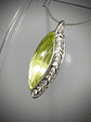 RTS ☢ Large faceted UG Vaseline necklace -  Sterling  - thumbnail 5