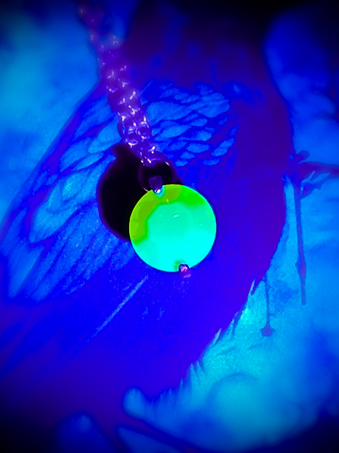 CJ - ☢ 2ct, 8mm Diamond cut, Yellow opal UG layering necklace - Sterling-filled/Costume 👑 4