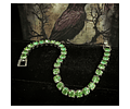 13.5tcw ☢Vintage Apple green UG Tennis bracelet - Costume/copper 👑 