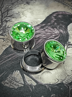 12mm, 1/2inch Ear plug  ☢ Vintage Green UG, ear-plugs