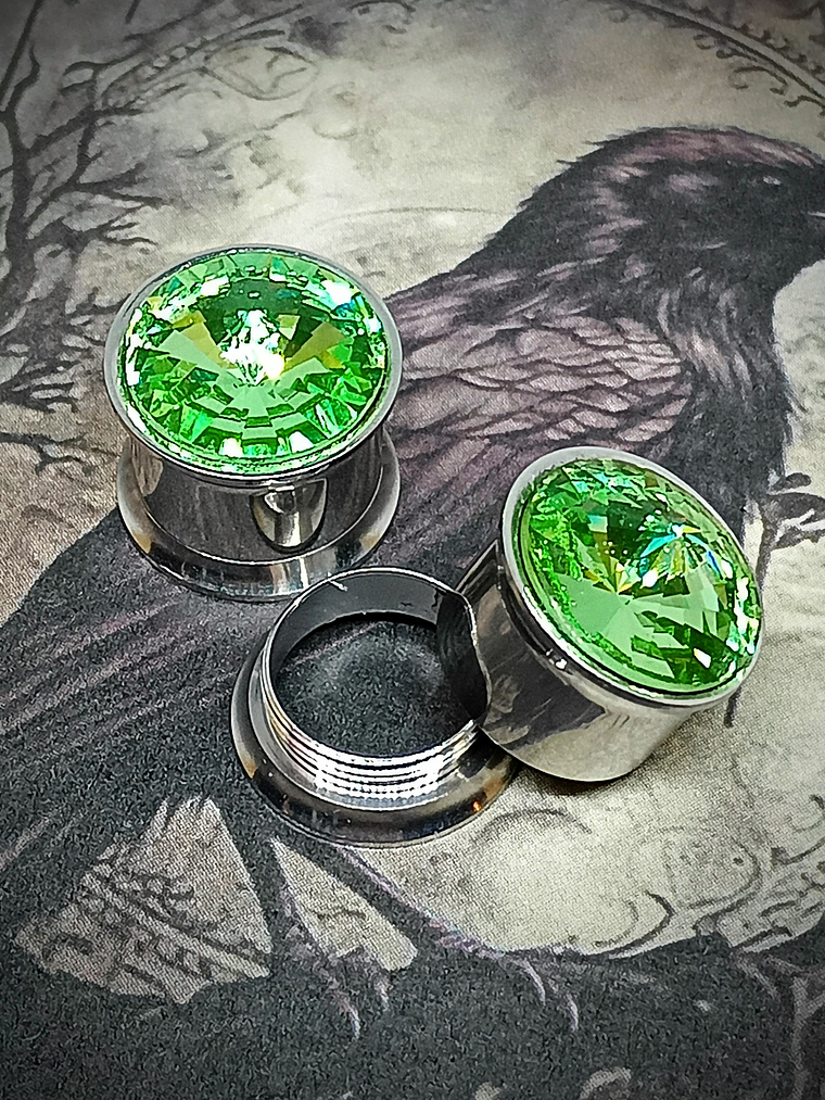 12mm, 1/2inch Ear plug  ☢ Vintage Green UG, ear-plugs 2