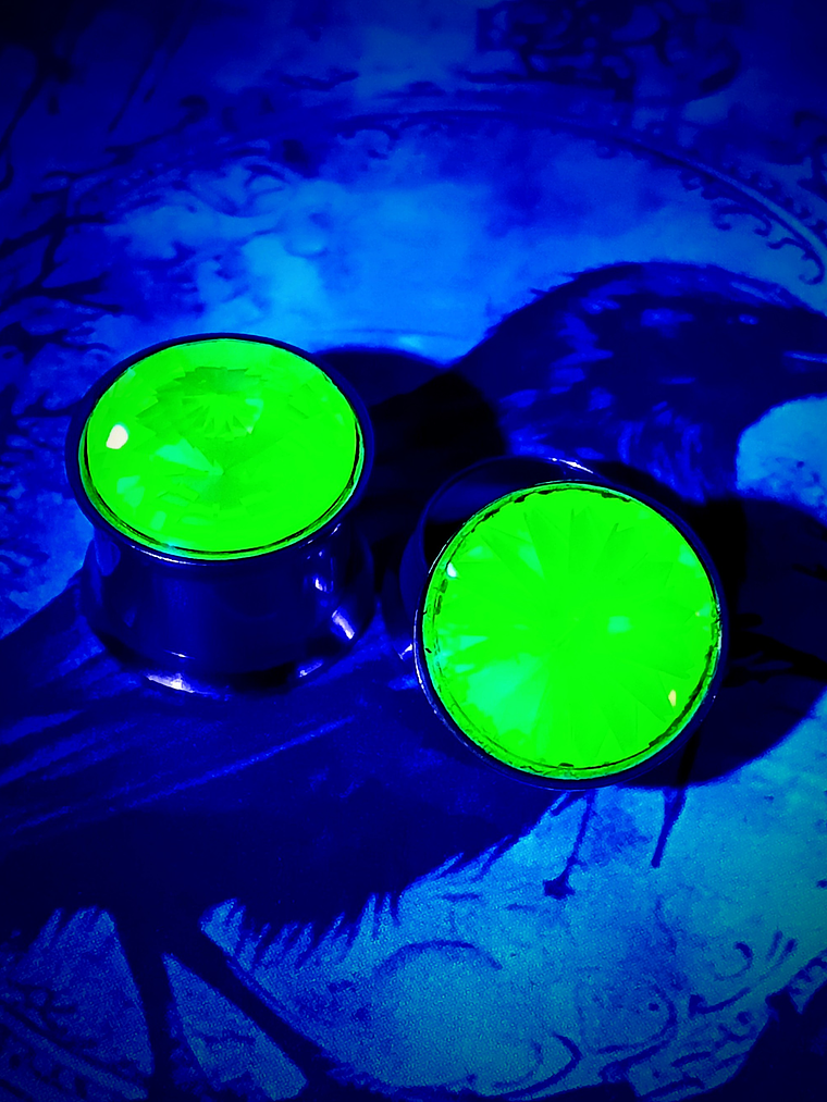 12mm, 1/2inch Ear plug  ☢ Vintage Green UG, ear-plugs 4