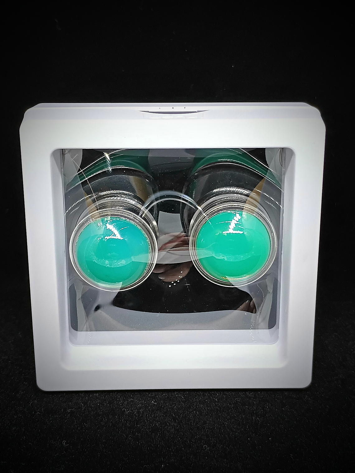 20mm, 13/16 inch Ear tunnel/plug  ☢ Lg  Vintage Green opal UG, ear-plugs 5