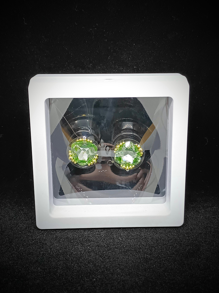 14mm, 9/16inch, Plug  ☢ Triangle cut Vintage Green UG, ear-plugs 6