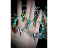 Long dangle ☢ Crescent moon Luna moth earrings, Loaded with UG