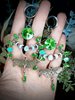 Long dangle ☢ UG Luna moth earrings - Loaded with UG, fits most tunnels - thumbnail 3