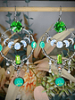 Long dangle ☢ UG Moon earrings, Loaded with UG, fits most tunnels - thumbnail 2
