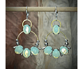 Lemon opal Vaseline ☢ UG earrings - Stainless and mixed metals