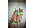 Golded lemon opal ☢ UG earrings, gold-plated