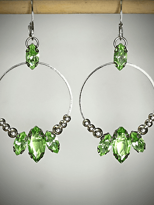 RTS - Green apple ☢ UG earrings, Loaded with UG, fits most tunnels - Stainless steel