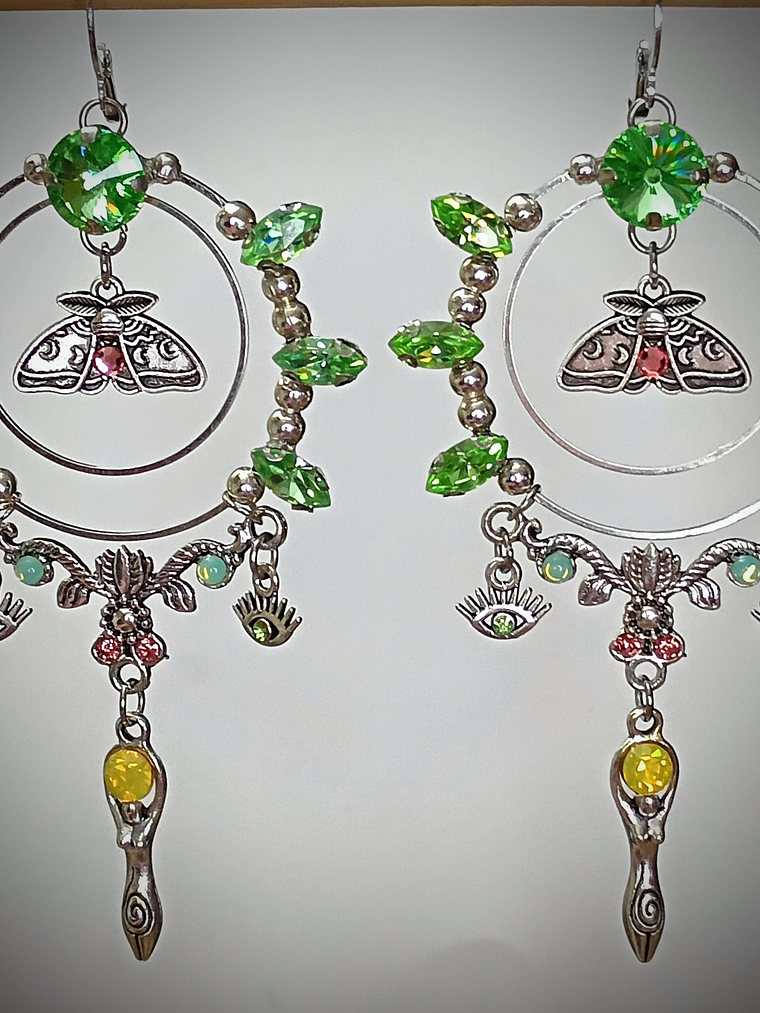Large Goddess ☢ UG earrings, Loaded with many colors of UG - style 1 1