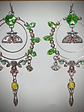 Large Goddess ☢ UG earrings, Loaded with many colors of UG - style 1 - thumbnail 1