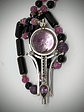 Brandenburg Amethyst Talisman with beaded gemstone necklace - Sterling - thumbnail 4
