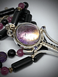 Brandenburg Amethyst Talisman with beaded gemstone necklace - Sterling - thumbnail 3