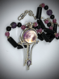 Brandenburg Amethyst Talisman with beaded gemstone necklace - Sterling - thumbnail 12