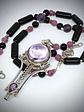 Brandenburg Amethyst Talisman with beaded gemstone necklace - Sterling - thumbnail 13