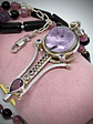 Brandenburg Amethyst Talisman with beaded gemstone necklace - Sterling - thumbnail 14