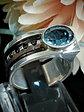 3ct Steely London Blue topaz and black spinel Unisex ring - Sz9 - Sterling - thumbnail 10