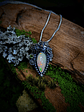 MTO - Sterling Honey bee necklace with Welo Opal, Chrome diopside - Sterling - thumbnail 1