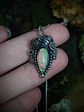 MTO - Sterling Honey bee necklace with Welo Opal, Chrome diopside - Sterling - thumbnail 5