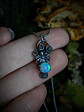 MTO - Sterling spider necklace with Opal and Tanzanite - Sterling - thumbnail 5