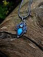 Sterling silver Turquoise and moonstone Necklace - SOLD Private collection - thumbnail 2