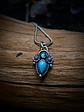 Sterling silver Turquoise and moonstone Necklace - SOLD Private collection - thumbnail 3